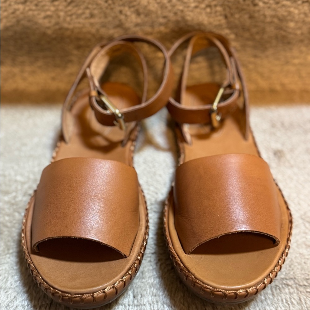 Corso Como Tan Leather Sandals